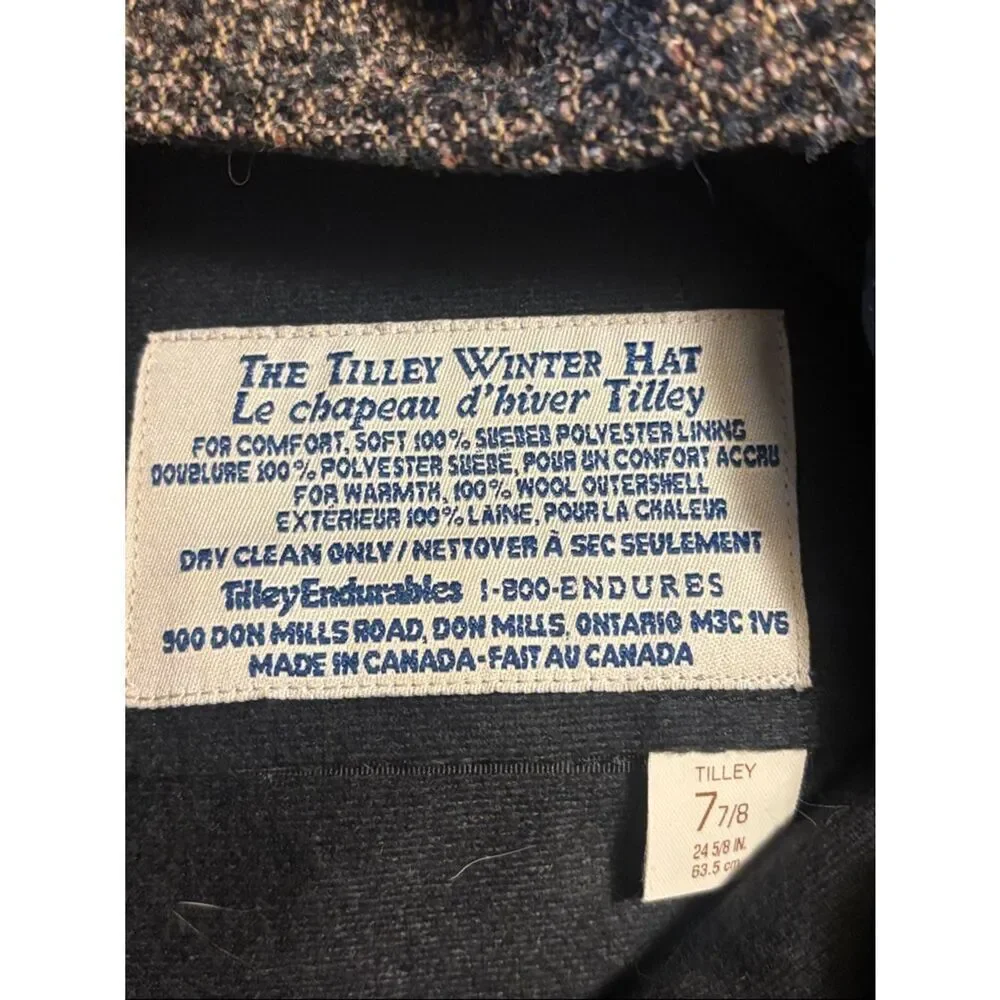 The Tilley Winter Hat - Men's Tweed Wide-Brim Wool Blend Hat.